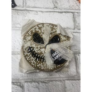 Halloween Jack Skellington Beaded Drink Coasters Skeleton